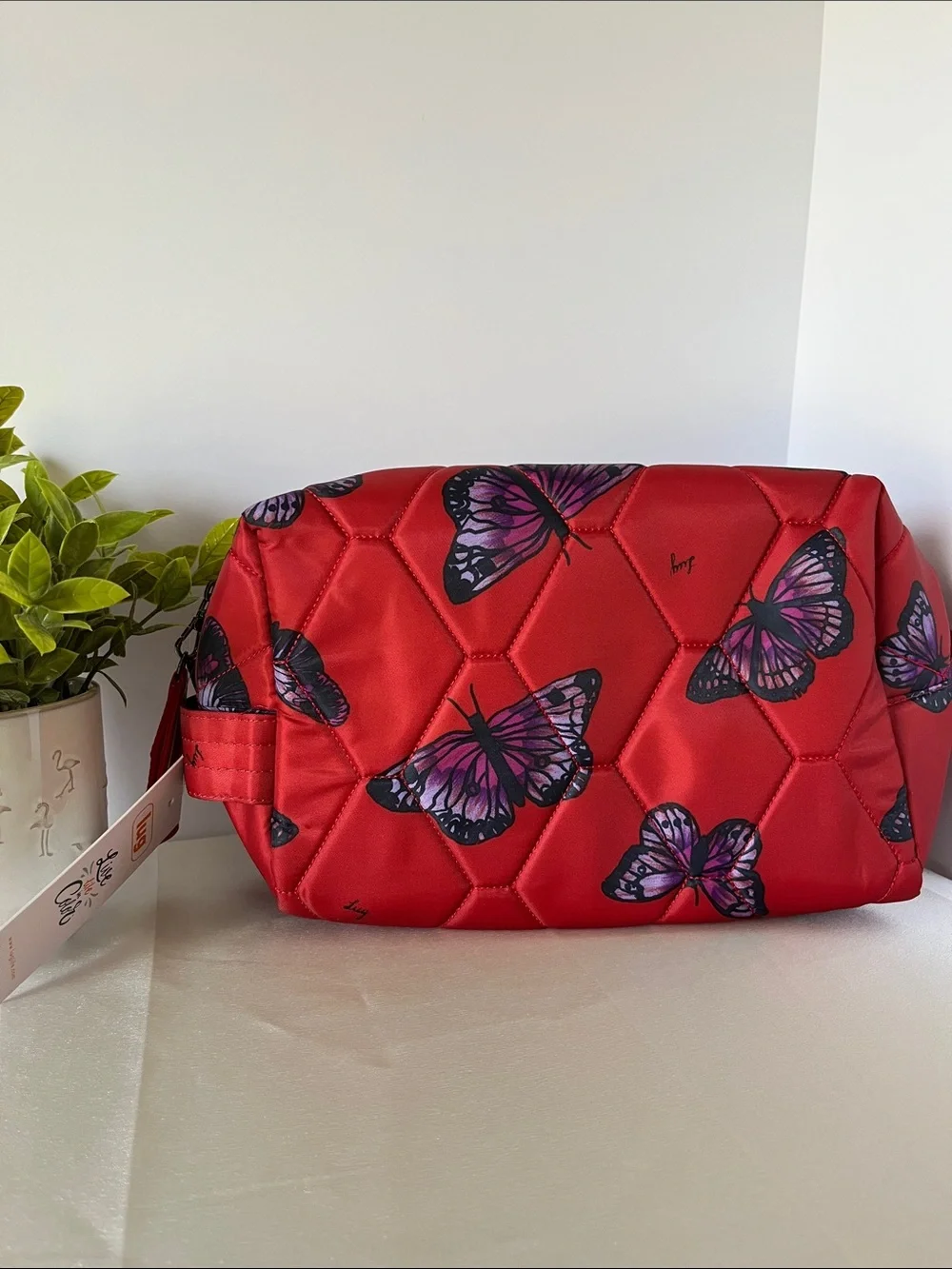 LUG - Bumper Cosmetic Case in Butterfly Poppy